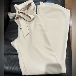 Wide cream/nude pants